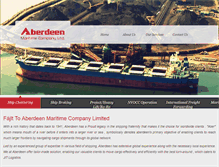Tablet Screenshot of aberdeen-maritime.com